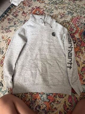 Carhartt Light Heather Gray Men’s Crewneck Pullover Sweatshirt